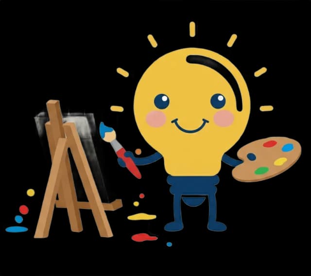 Little Lumos mascot - moscot-painting