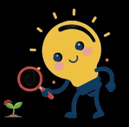 Little Lumos mascot - magnifier