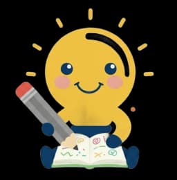 Little Lumos mascot - writing