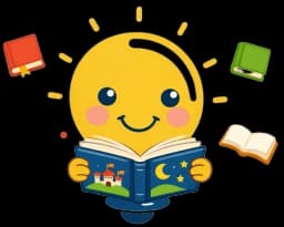 Little Lumos mascot - moscot-library-reading